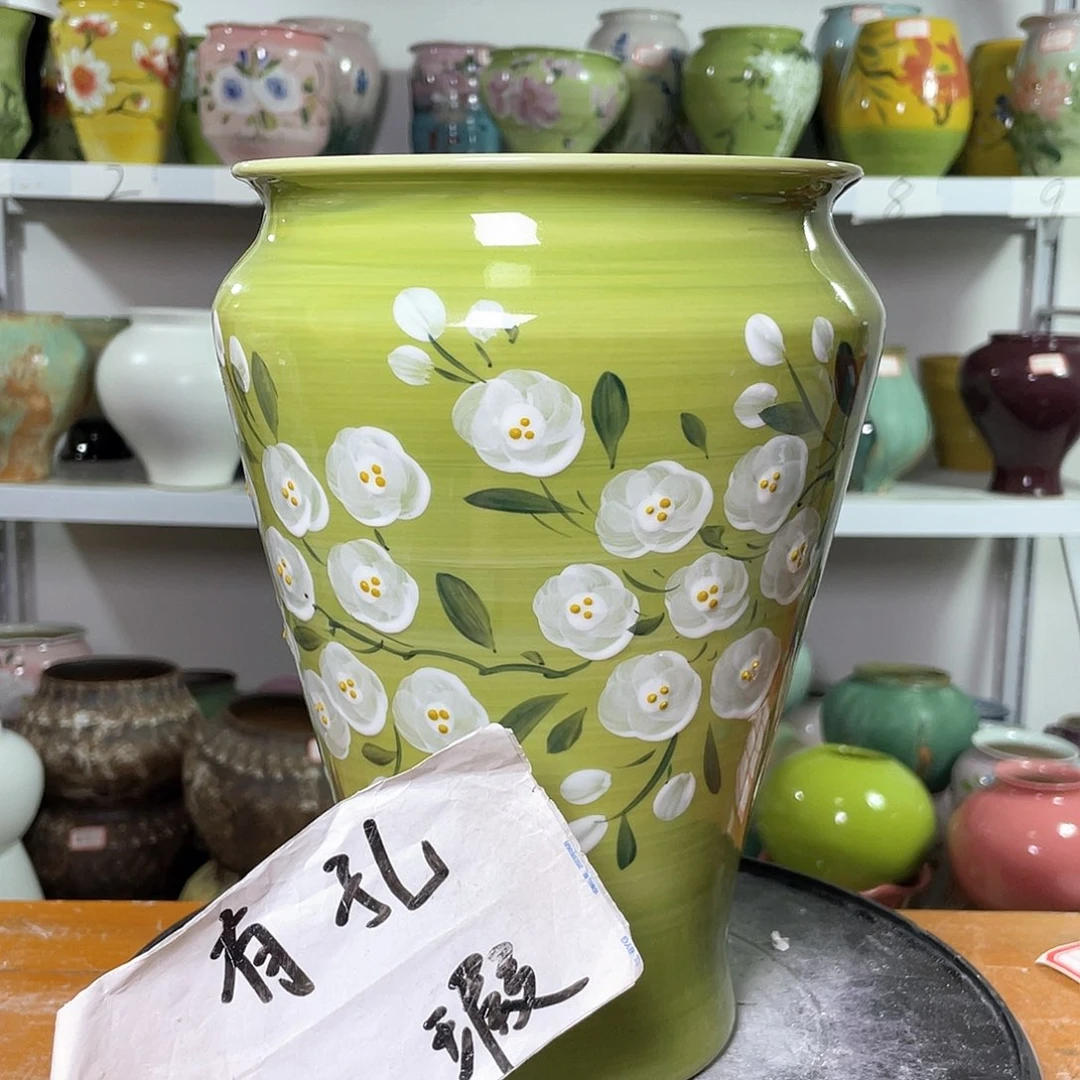 景德镇陶瓷花盆微瑕