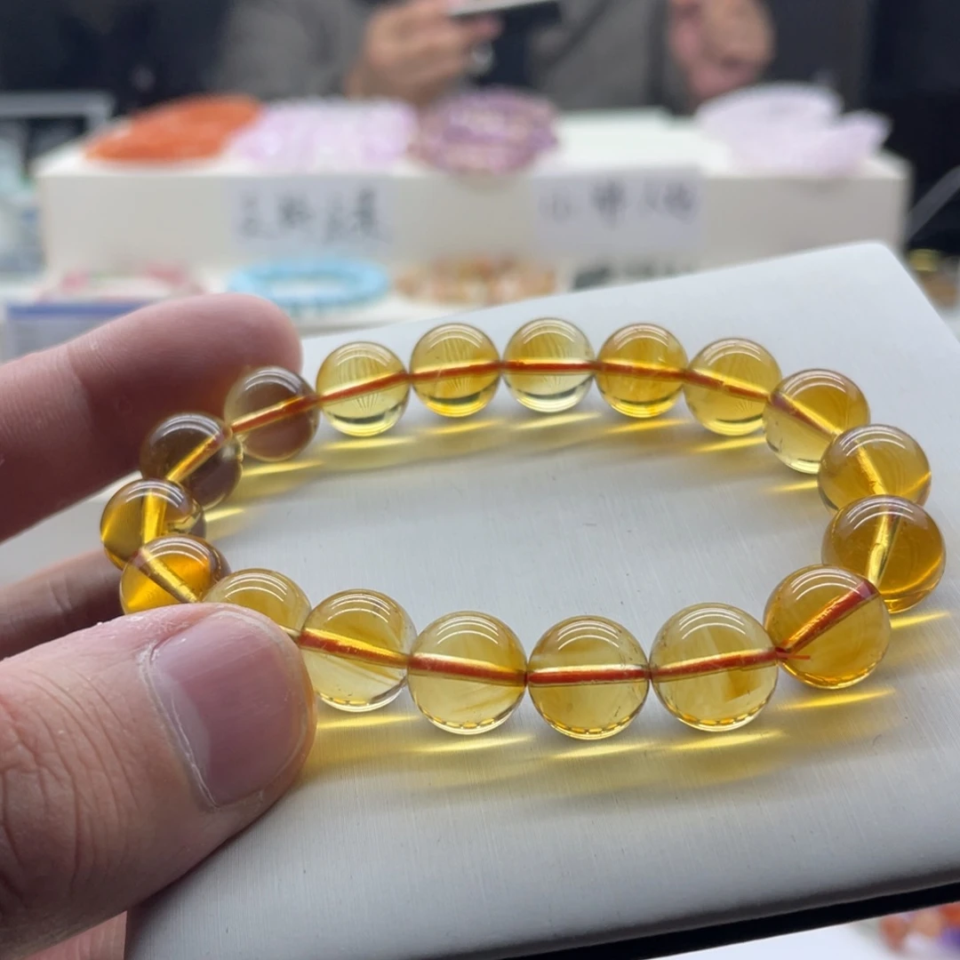 未镶嵌手串水晶黄水晶