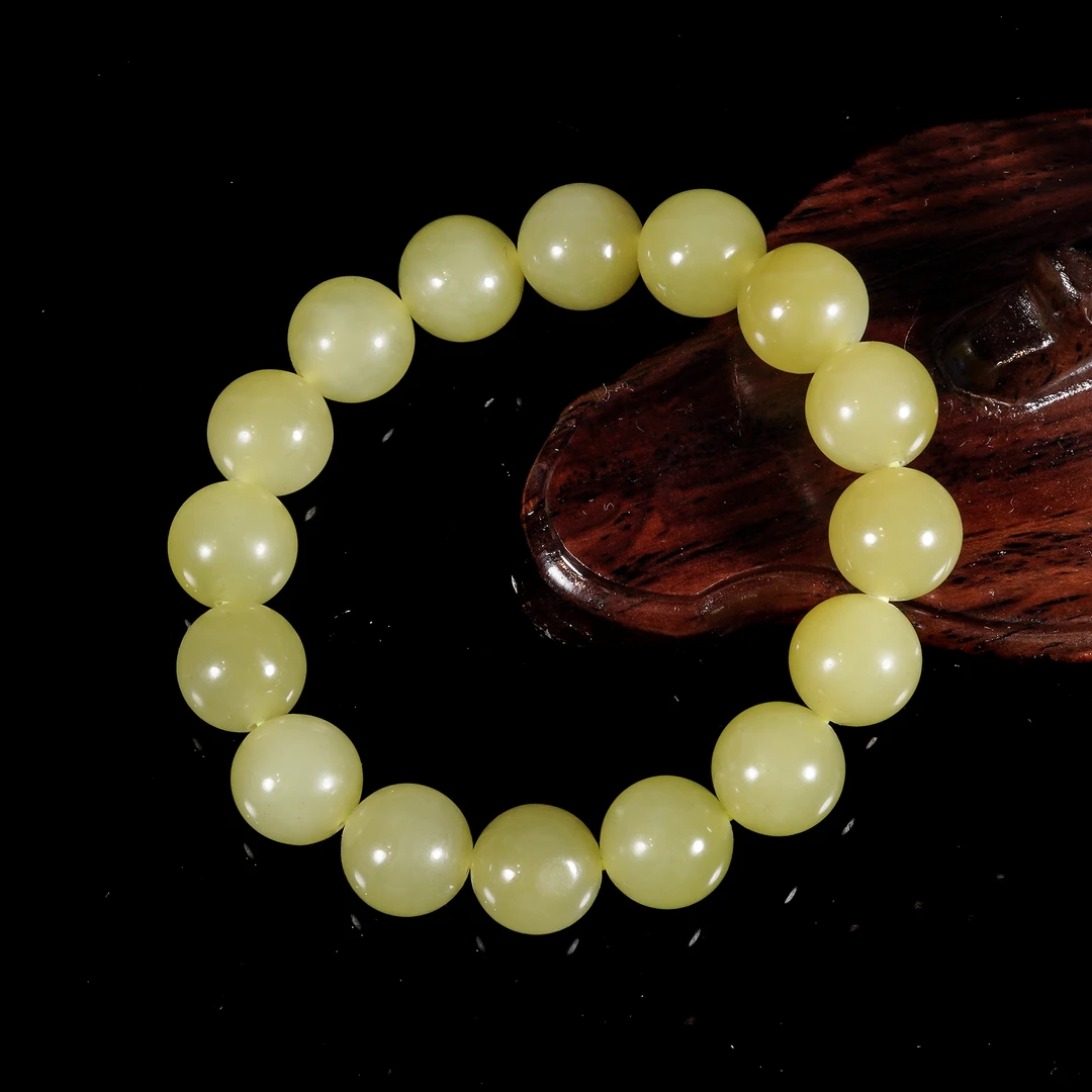 LOT.031和田黄玉手串/X3946