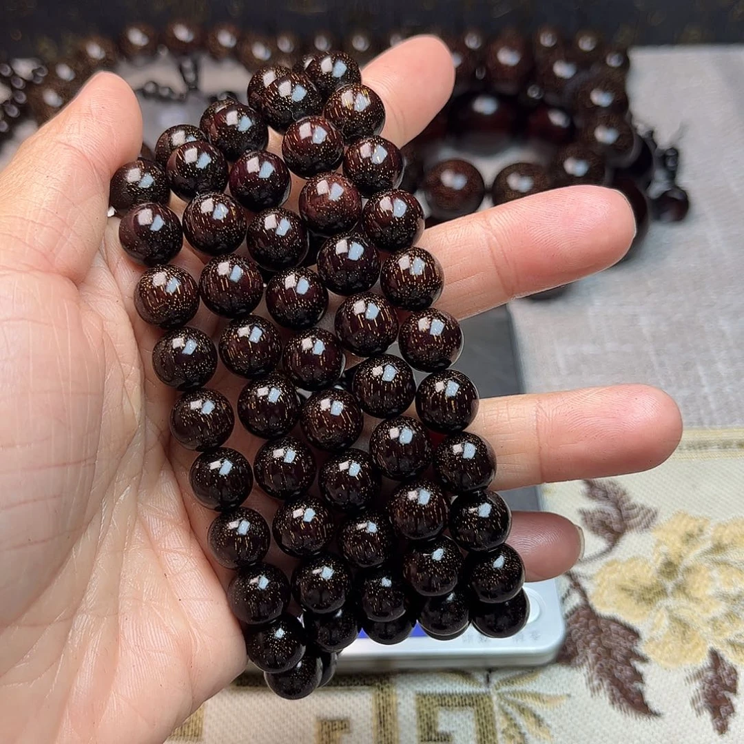 檀香紫檀（小叶紫檀）1.0 108颗 爆星