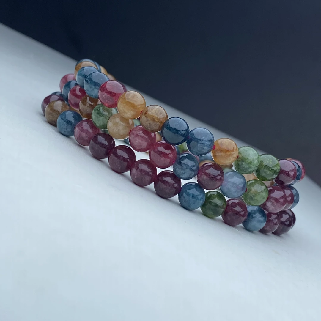 BX-47号精品彩虹碧多圈手链6mm多样性发一件