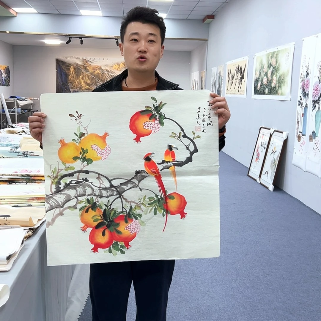 国画国画作品宣纸纯手绘