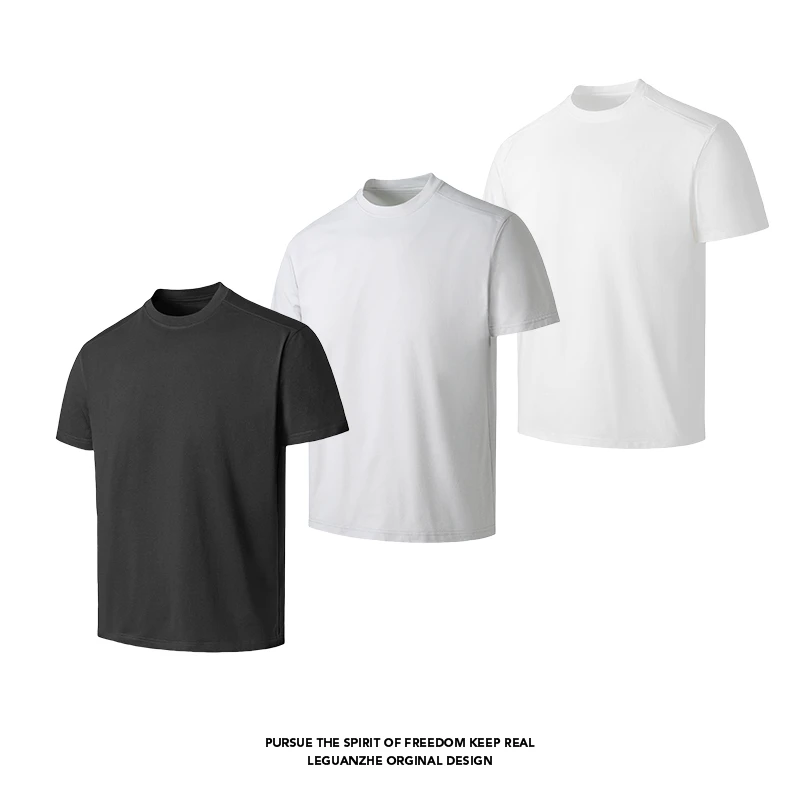 -EQME-加拿大限定纳维亚冰皮健身运动正肩速干弹力圆领口粮T短袖