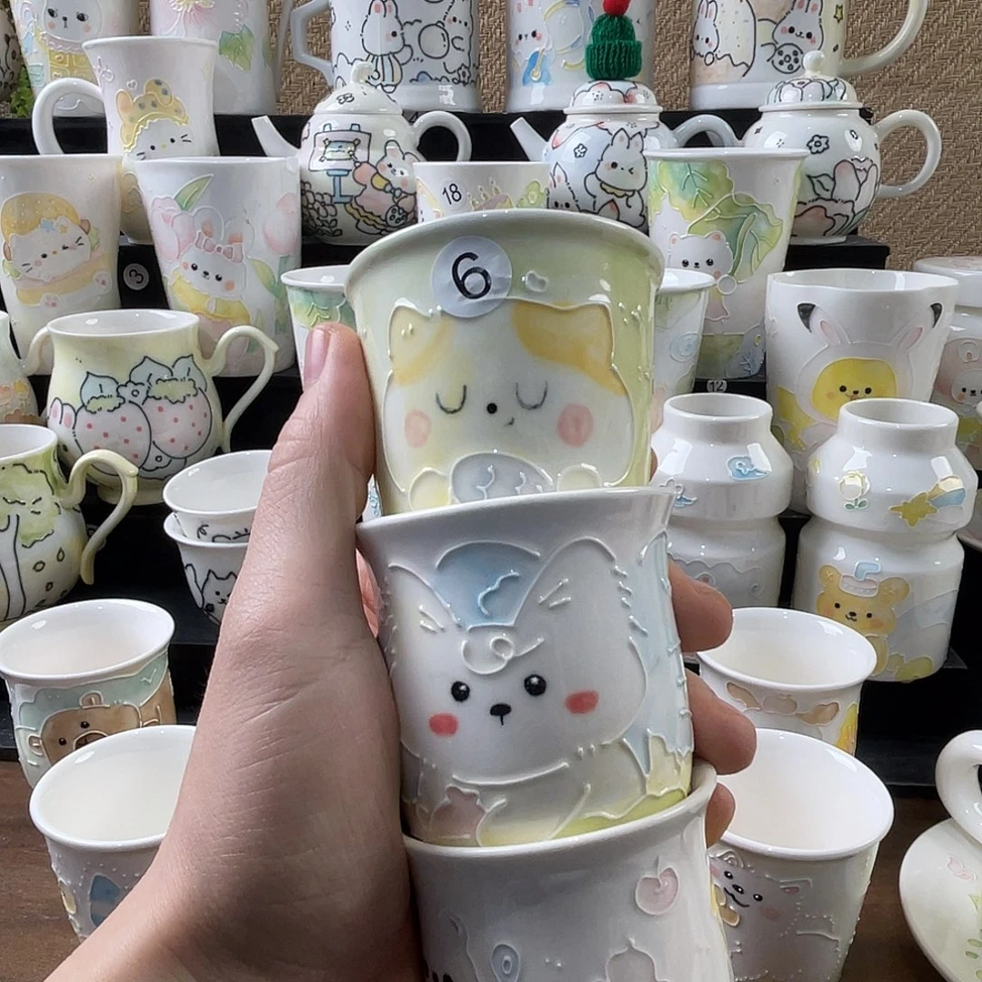 漫甜手工陶瓷杯子6