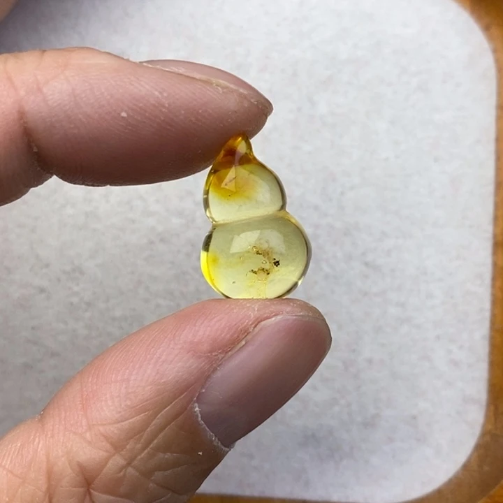 琥珀未镶嵌裸石微瑕冰片花粉卡19➕