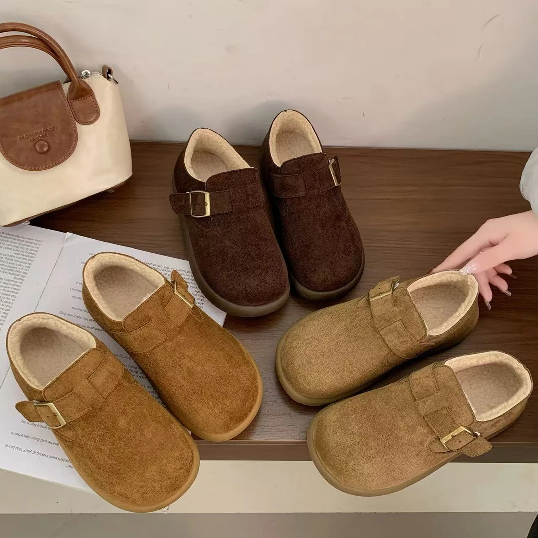 M808-1新款边扣加绒舒适休闲鞋