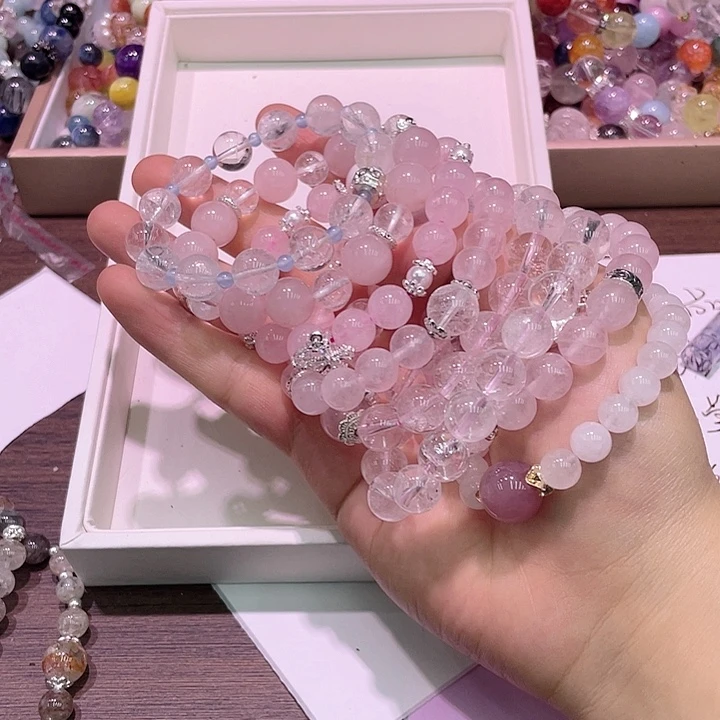 水晶手串未镶嵌随机发400