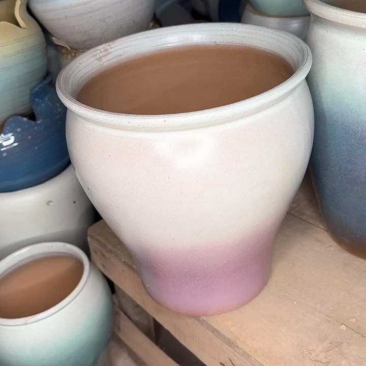 红陶微瑕花盆处理来啦