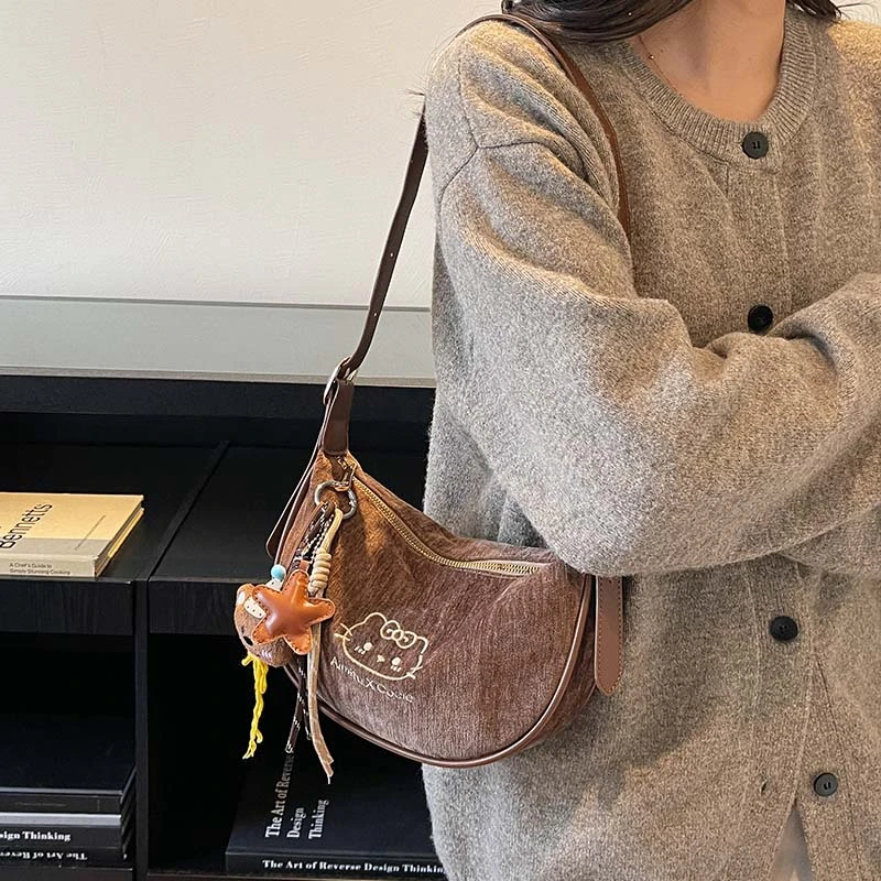 艾米兔 X COOLE女包2025新款百搭潮流简约复古风小众设计单肩包