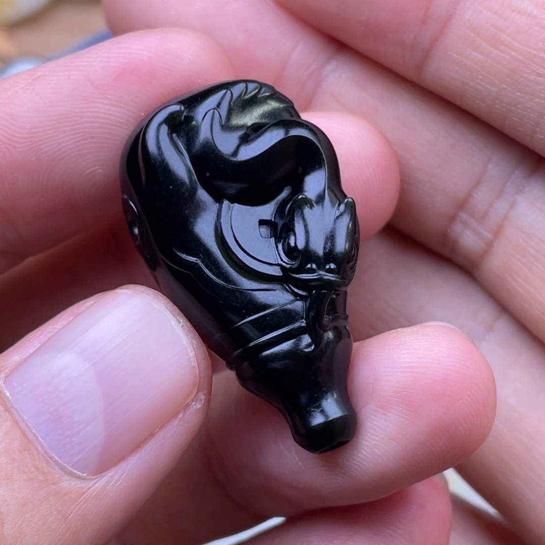 和田玉未镶嵌挂件9600