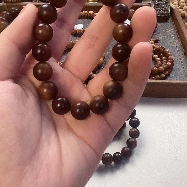 檀香木手串/手链贤*钢印料老山檀香沉水1.2特价