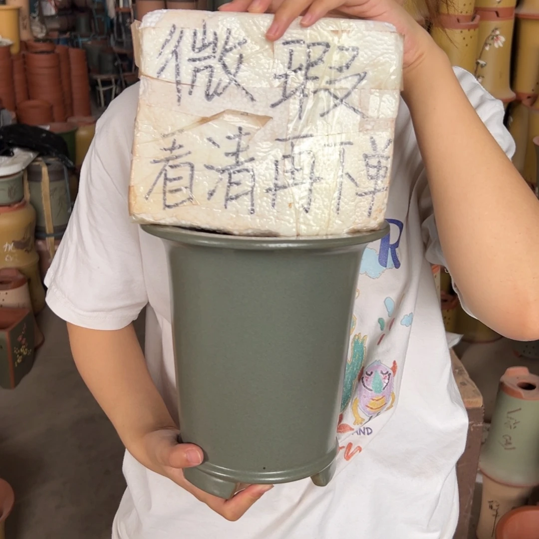 宜兴川阁紫砂花盆单个