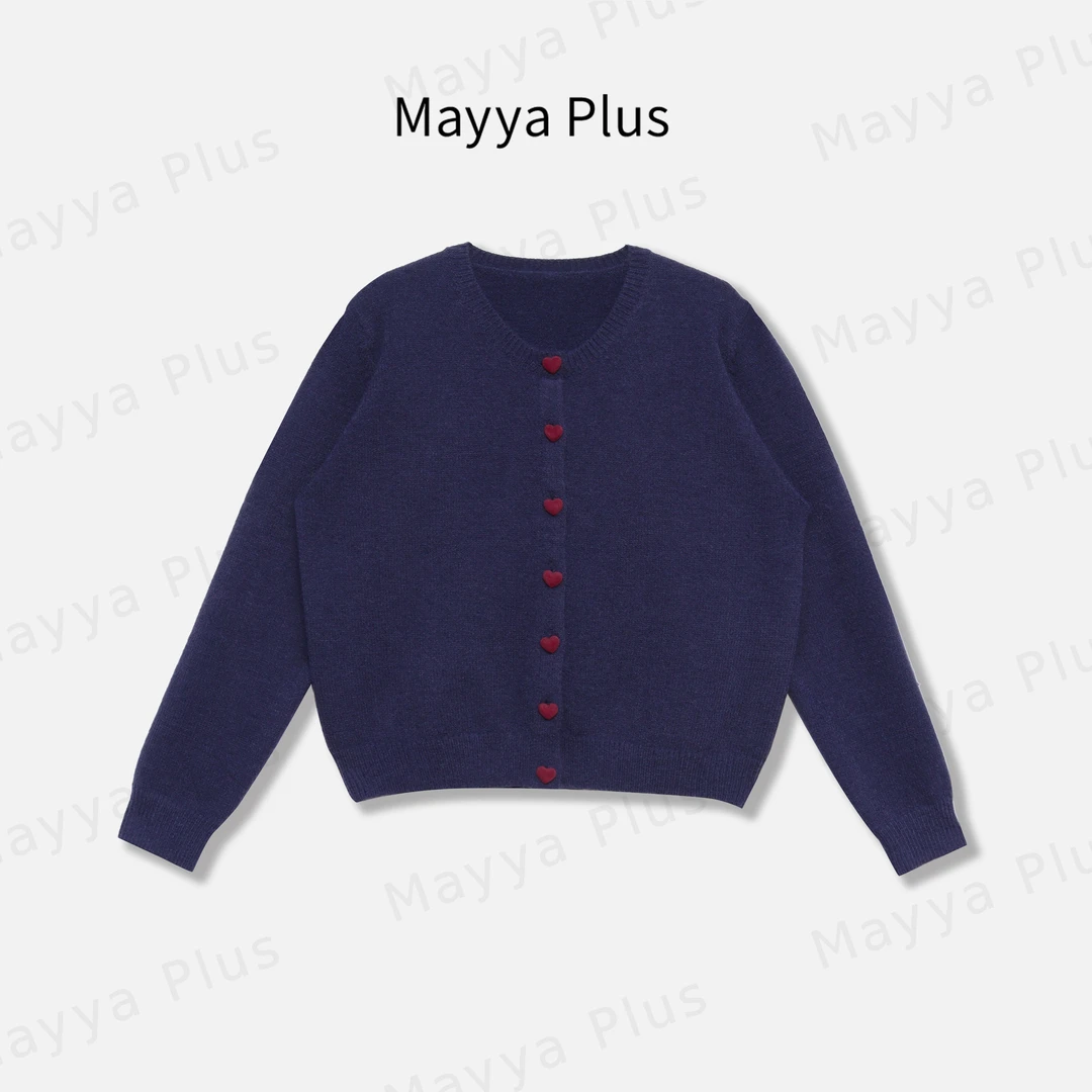 【爱心契约】Mayya Plus麦芽定制轻奢气质显瘦百搭针织上衣32446539
