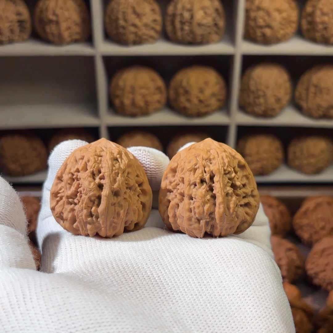 把件文玩核桃40尺全品平谷凹底