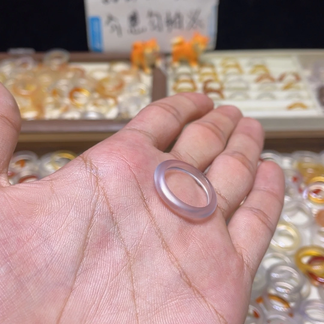 玛瑙/玉髓合金戒指48号港18