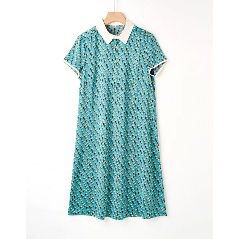 印花碎花连衣裙气质百搭显瘦宽松星火P2802