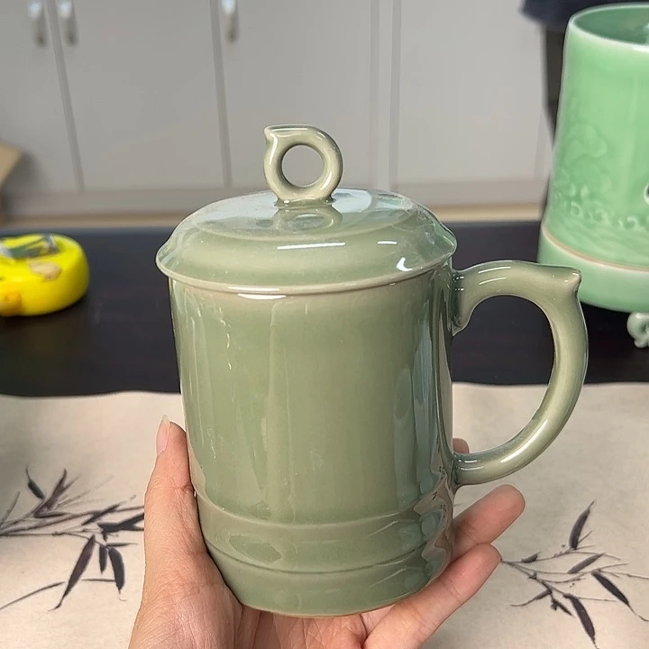 龙泉云间青瓷小米茶器