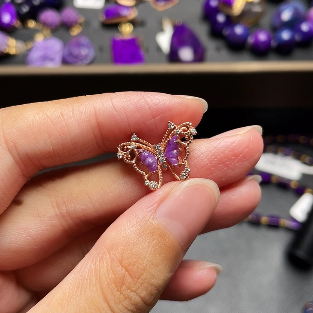 银S925镶嵌苏纪石（舒俱来）配件