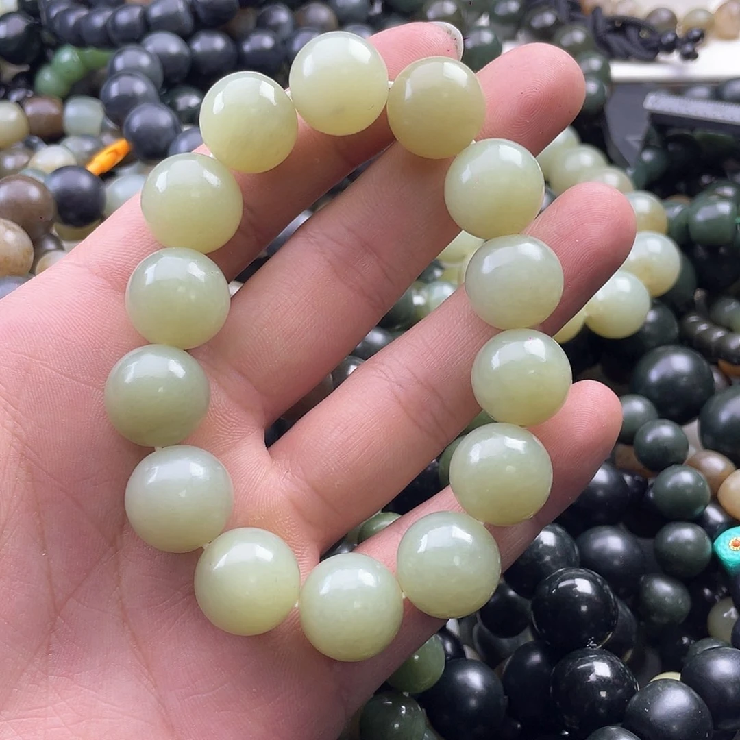 和田玉手串未镶嵌