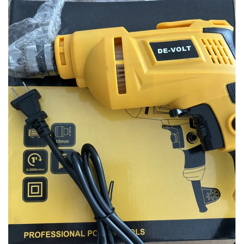 （黄色）插电电钻带正反转打孔