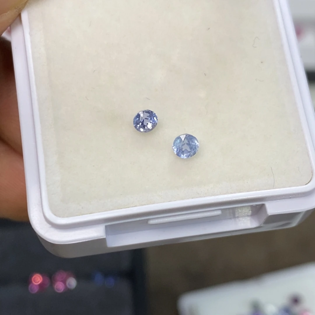 蓝宝石裸石未镶嵌缅甸无烧蓝宝石