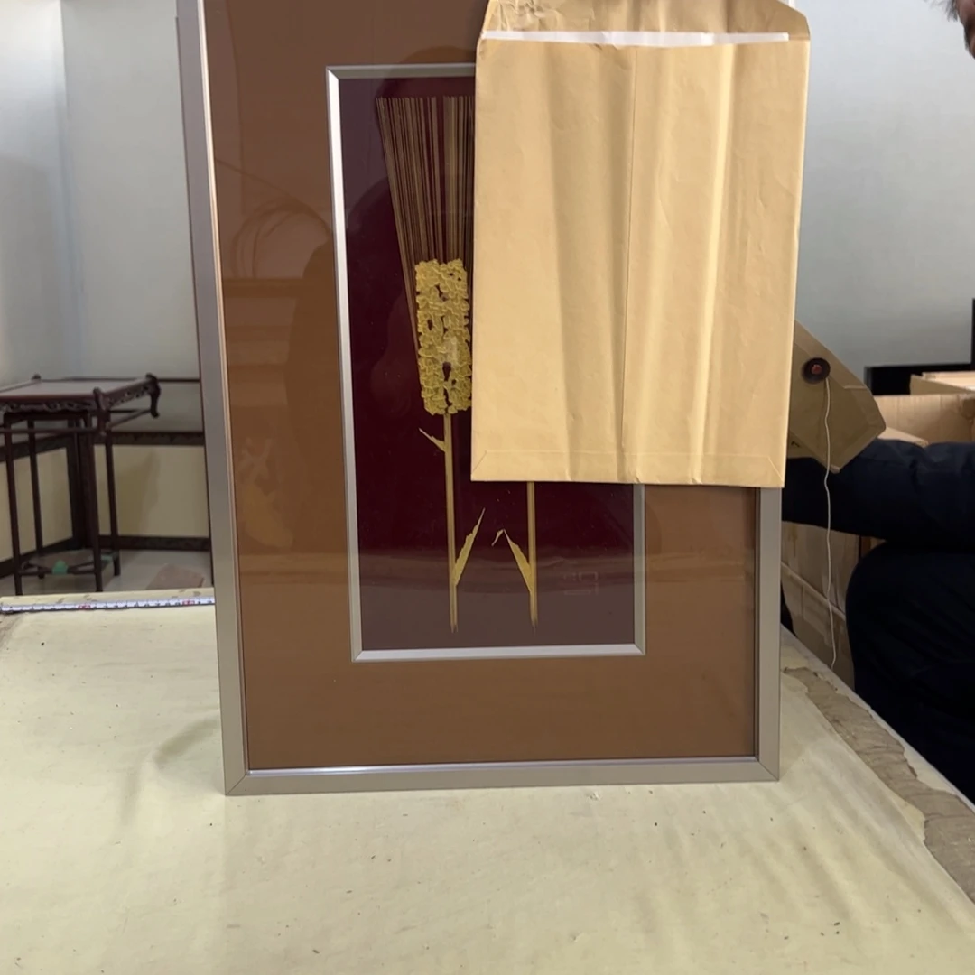 天***我绘画屏风框画茶空间设计