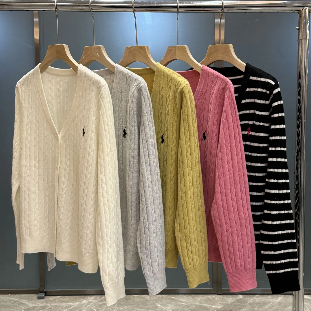 【素缕】纯羊毛 薄款纯色刺绣韩版上衣百搭女装休闲97-X6518