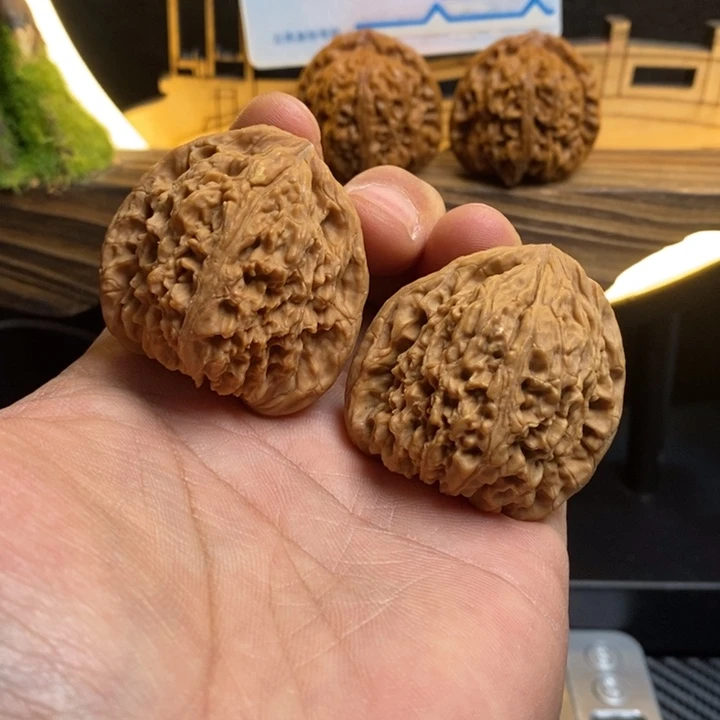 心***动把件文玩核桃42天残黄金甲