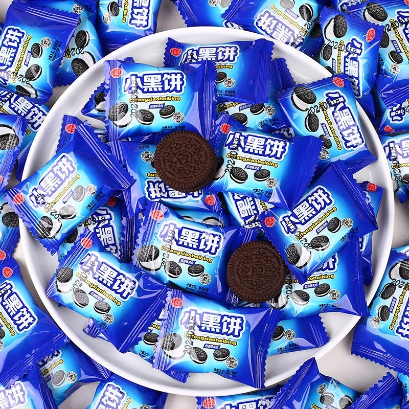 【30包mini小黑饼】夹心饼干办公室零食点心下午茶