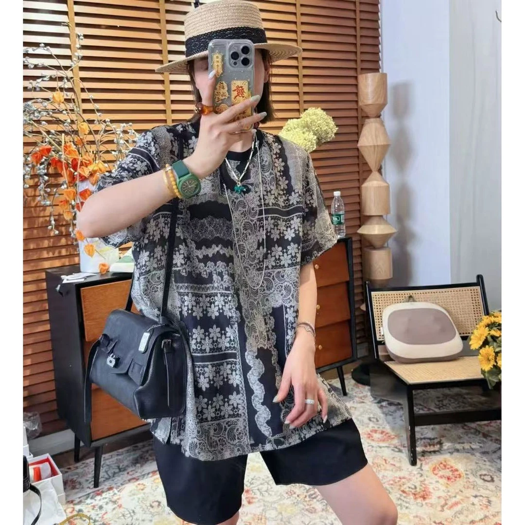 晶姐-900欧货女装春夏季简约韩版网红春夏洋气时尚百搭短T