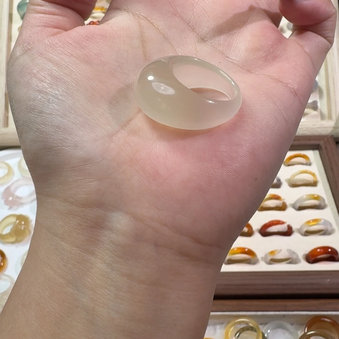 未镶嵌戒指玛瑙/玉髓893港16微瑕福利不退换