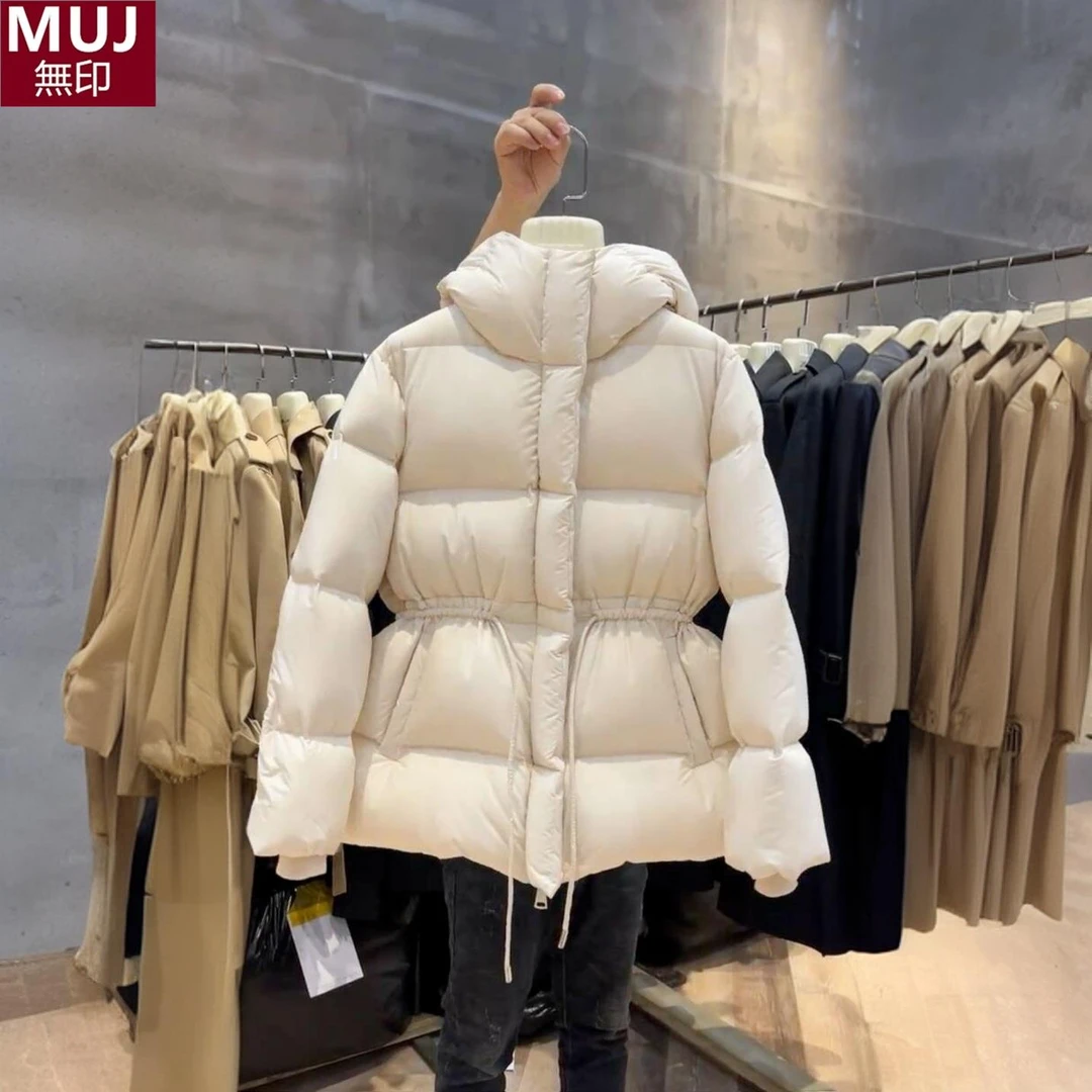 日本无印冬季设计感收腰显瘦服外套女2025新款时尚简约百搭加厚