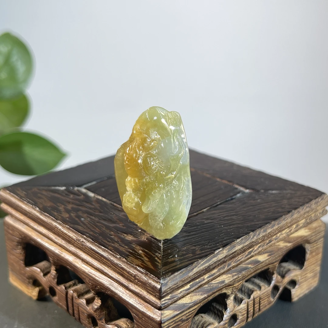 JCB02-122 天然翡翠缅甸A货 喜上眉梢