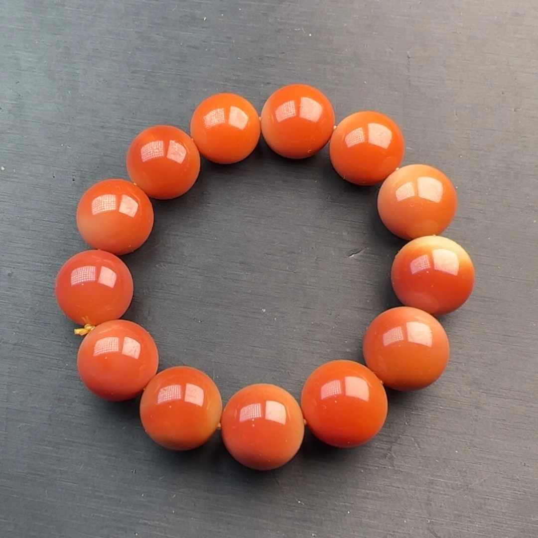 石英质玉（黄龙玉）未镶嵌手串