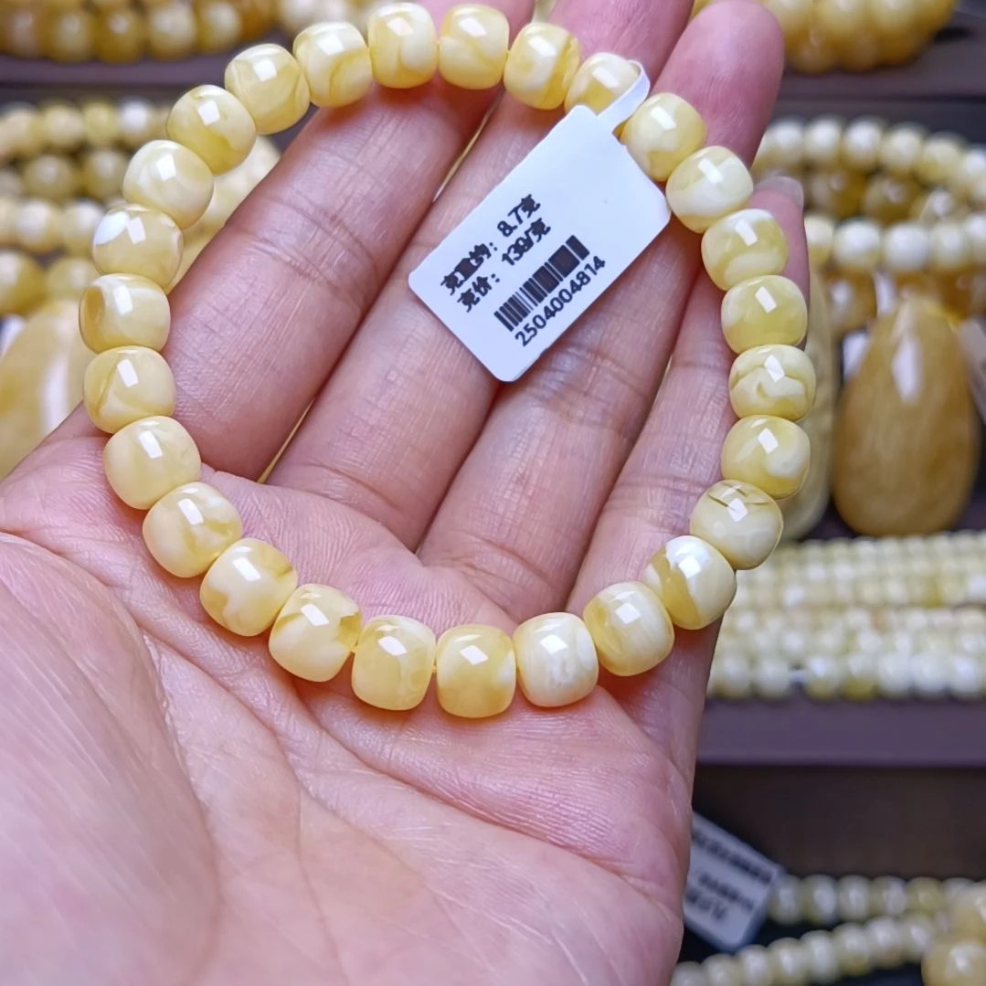 未镶嵌蜜蜡手串8+老型手串