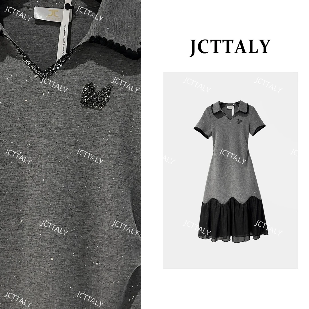 【宠粉价】宽松腰V领夏季蕾丝气质休闲风连衣裙NH-A037