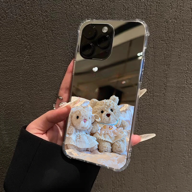 兔兔公仔手机壳适用iPhone16promax可爱15苹果1413小熊12卡通17女