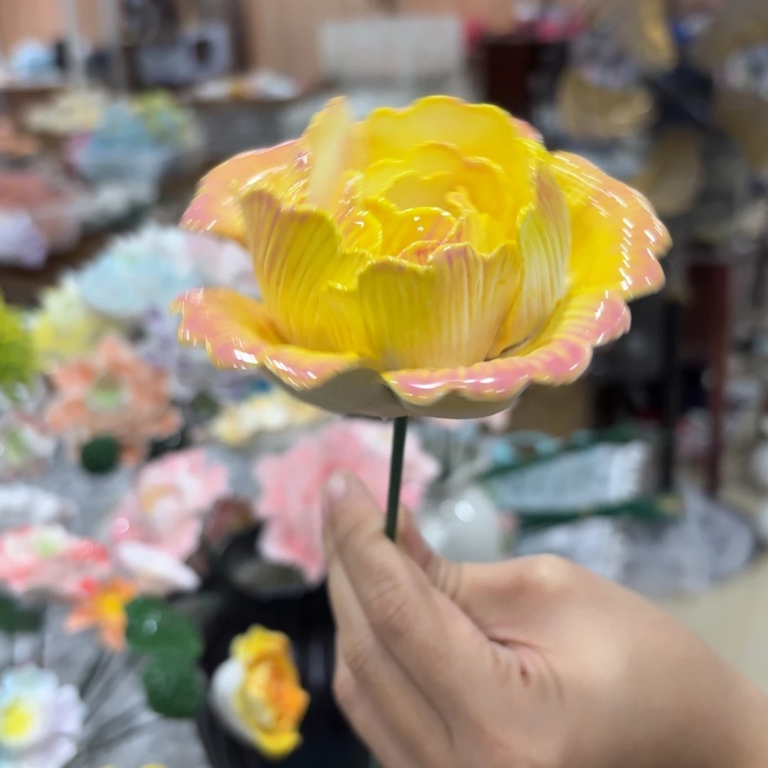 陶瓷花，20元发货，退款拉黑