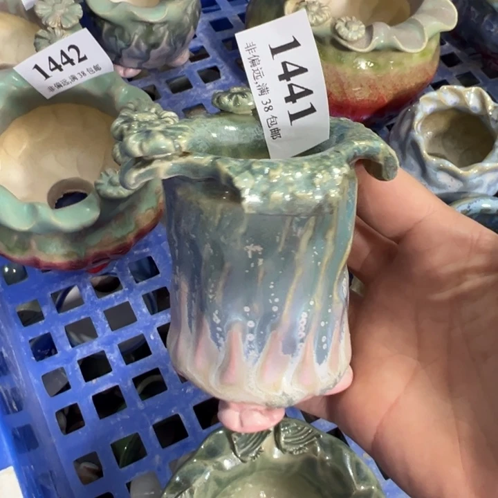 口5高8 手工花盆满30包邮