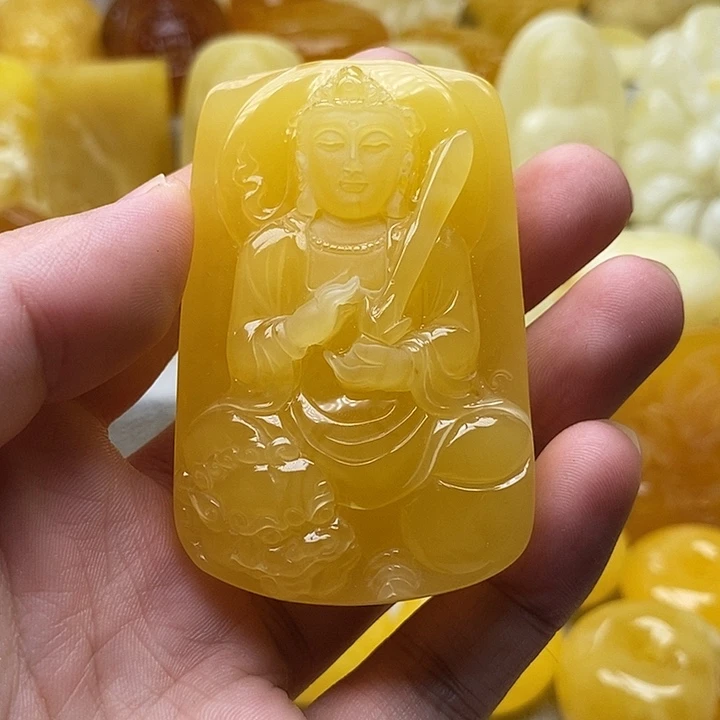 琥珀颈饰未镶嵌琥珀蜜蜡吊坠