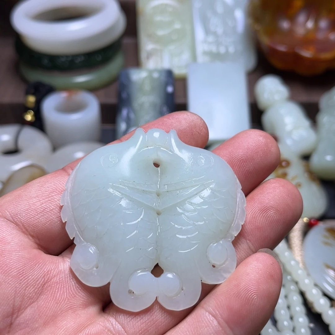 和田玉未镶嵌挂件