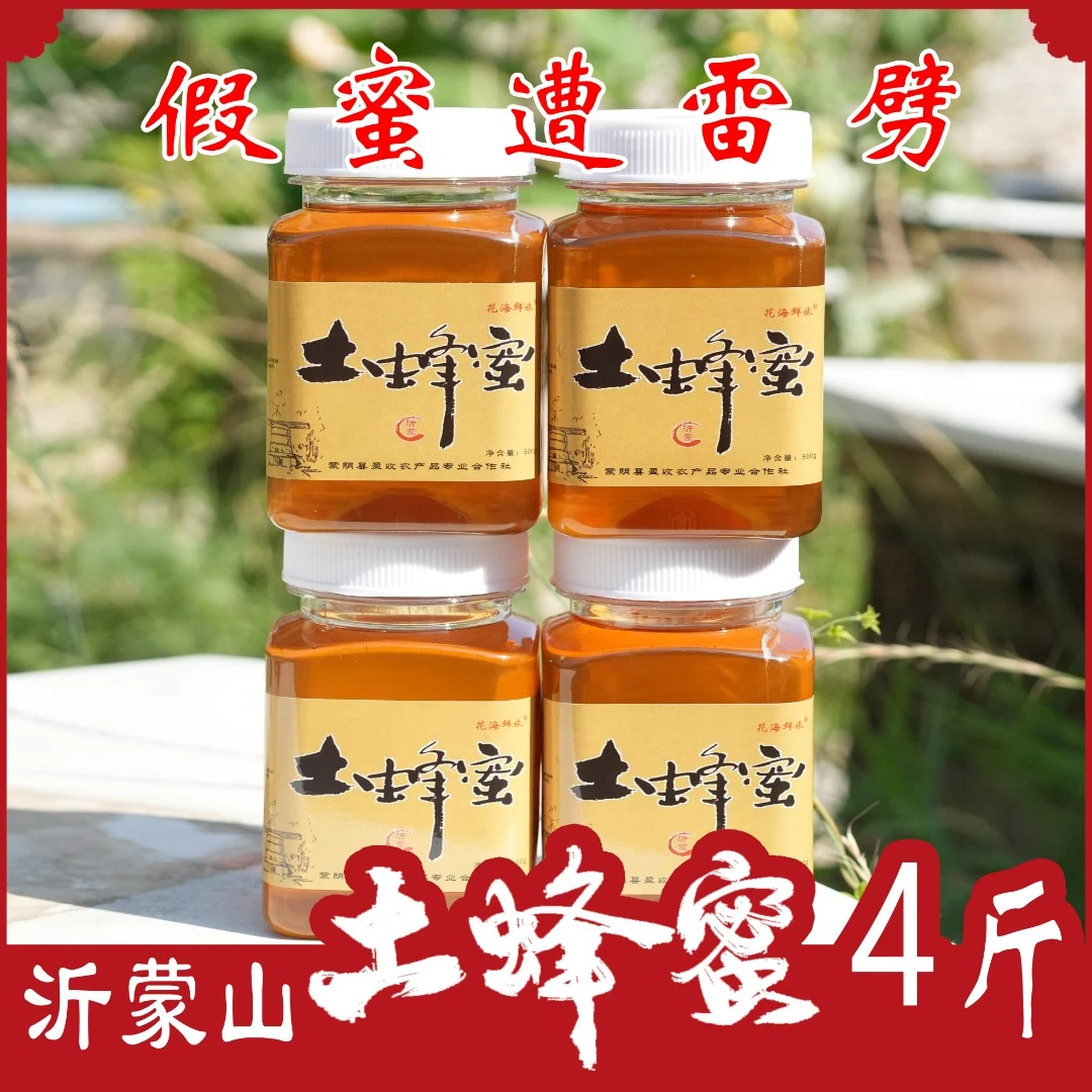 【保纯保真】沂蒙山土蜂蜜4斤 《可做酵素果茶》 采集野山花优质蜜源