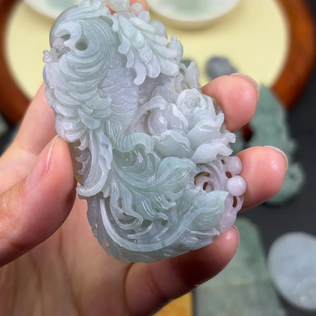 定制翡翠未镶嵌凤凰