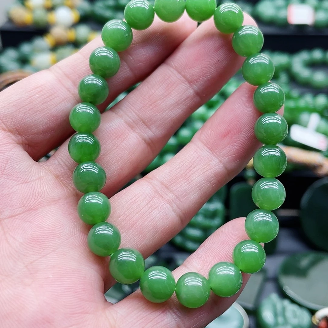 和田玉（碧玉）未镶嵌手链