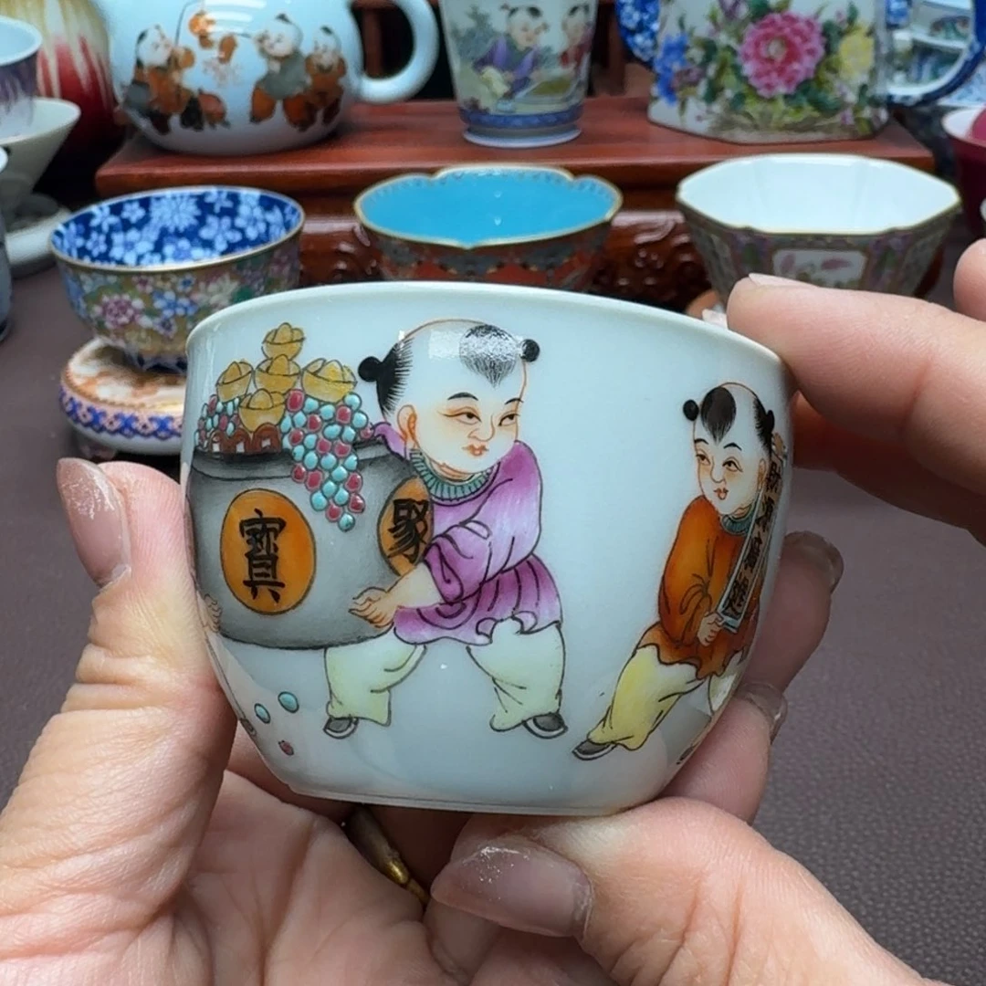 瓷片景德镇仿古手工制作精品展示