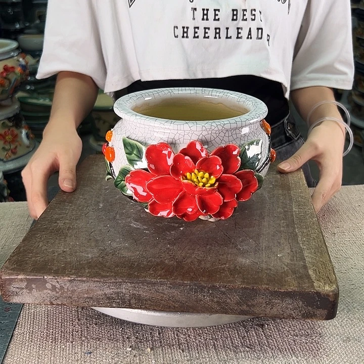 泳坤堂石湾盆陶瓷