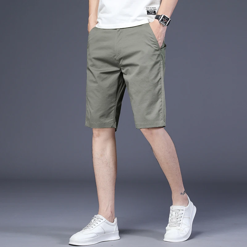 [ 97%含棉量 ]2025新款冰丝五分休闲短裤男士夏季薄款潮牌运动西