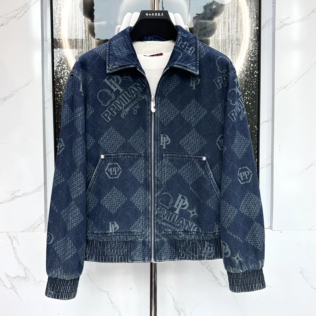 阔【PP外套】新款潮流秋冬季夹克外套男士休闲百搭棉服高奢外套8073