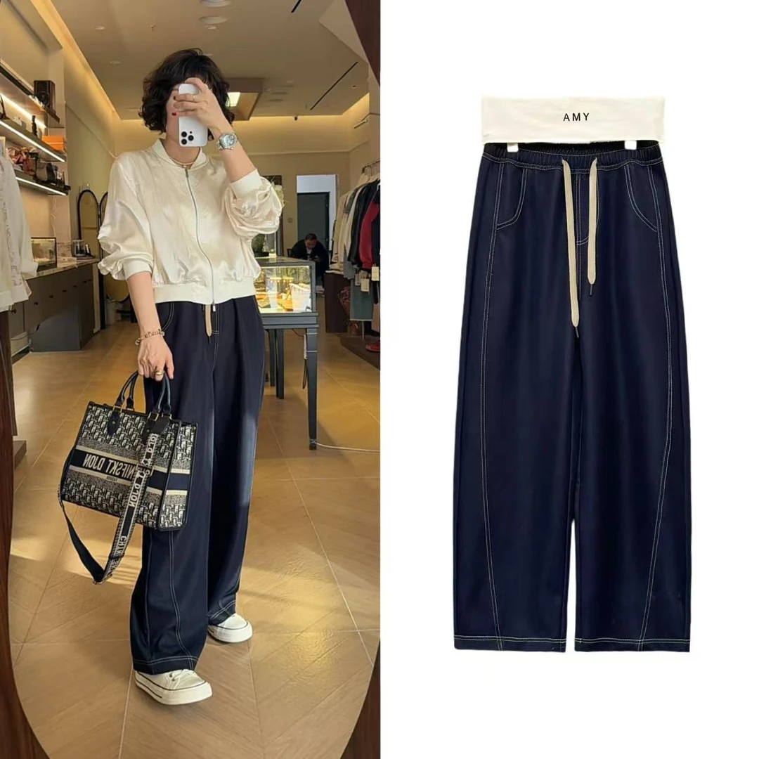 2507 【来自艾米精品店】香蕉裤时尚休闲百搭复古休闲宽松裤