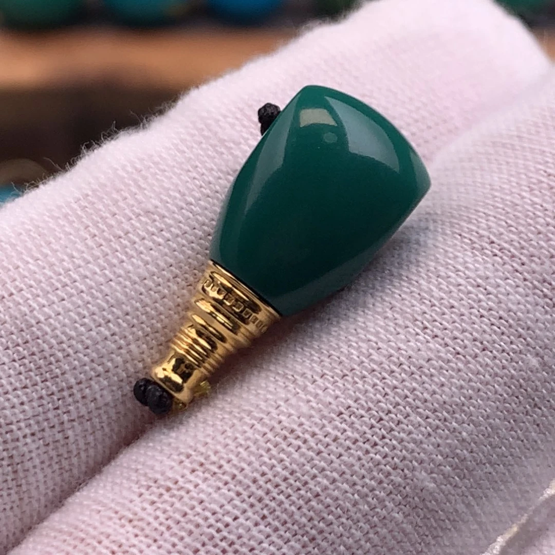 绿松石18K金镶嵌珠宝奇石